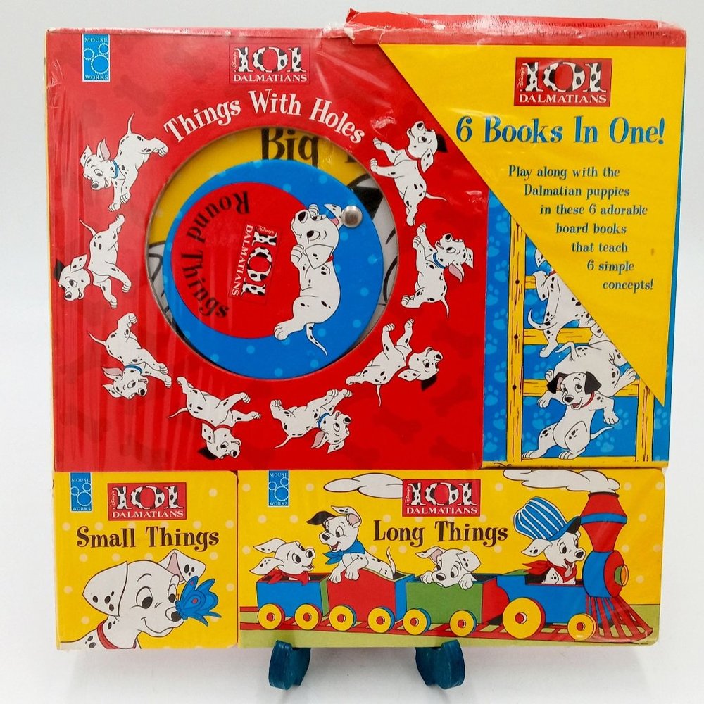 Vintage 101 Dalmatians Book Set New Old Stock 6 Books Collection Disney Dog Movi